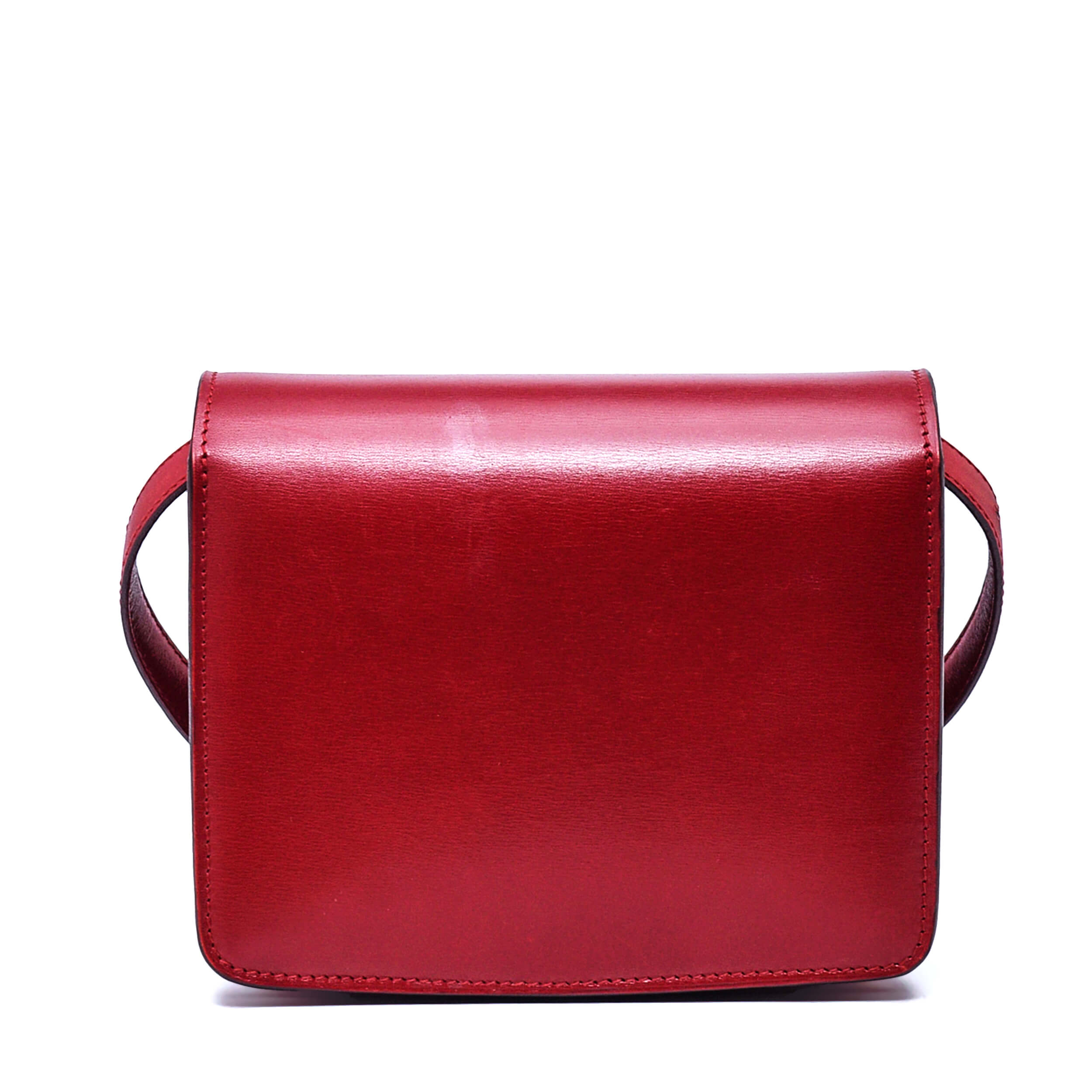 Celine - Red Smooth Leather Mini Classic Box Bag